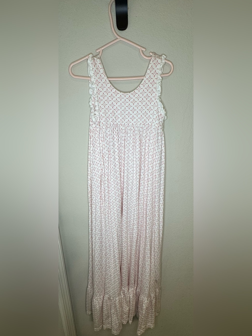 Wildling (Well Dressed Wolf) light red Eyelet Maxi Dress
